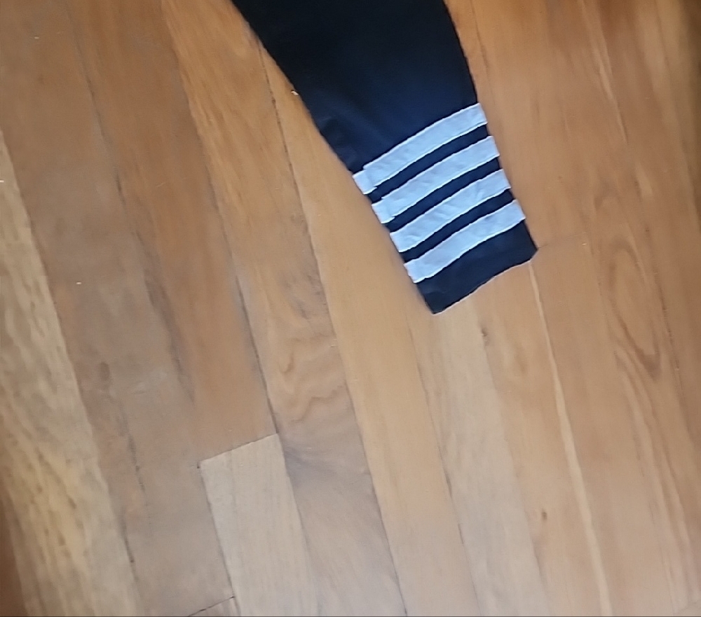 Torrid Black Cotton And Spandex Leggings with White Stripes Size 1 - Picture 5 of 14